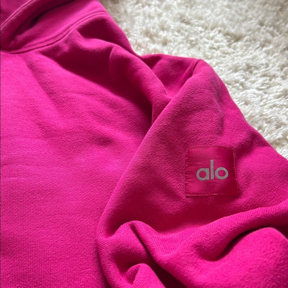 ALO Pink Renown Hoodie - Picture 4 of 5